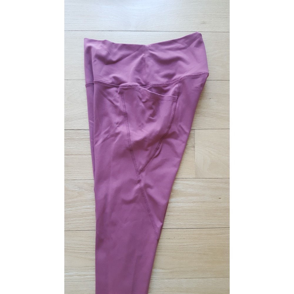 SAVVI brand Women dusty rose High Waisted Leggings with Pockets Size M - Picture 9 of 9